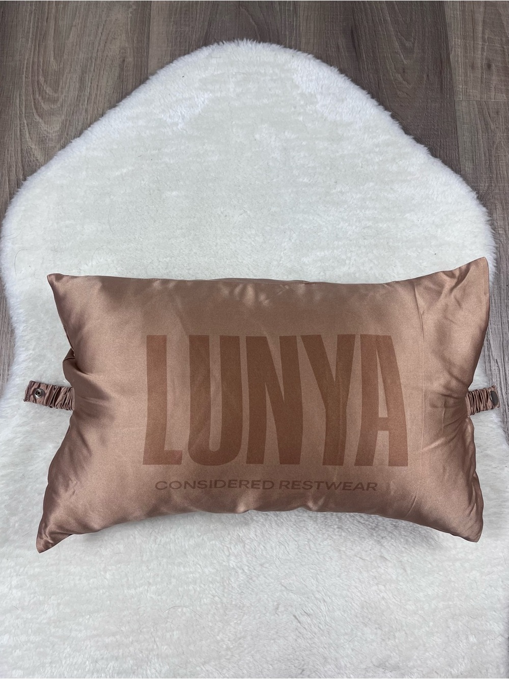 NWOT Lunya washable silk travel pillow